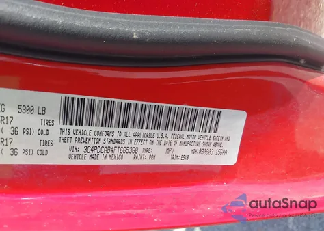 2015 Dodge Journey Se from USA, damaged, VIN 3C4PDCAB4FT665368